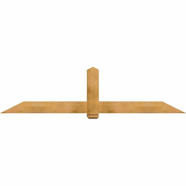 Ekena Millwork Eugene Rough Sawn Timber Gable Bracket, Western Red Cedar, 96"W x 24"H x 6"D x 6"F, 6/12 Pitch GBW096X24X0606EUG00RWR - main